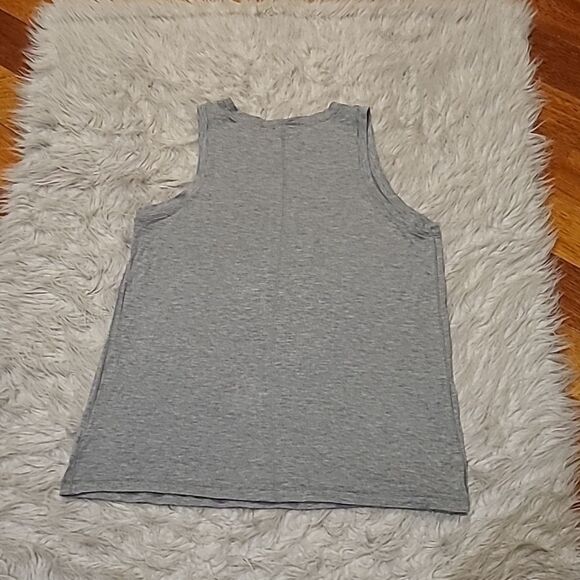 Express womens‎ soft gray lycocell stretch flowy scoop neck tank top - Picture 5 of 5